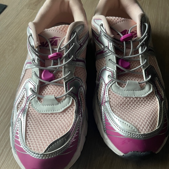 Avia Shoes - Avia Pink and Silver Women's Sneakers